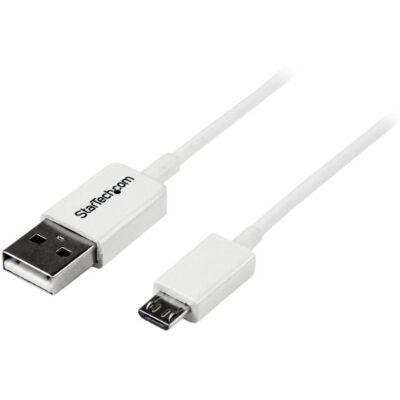 StarTech .com 2 m biały kabel micro USB A do Micro B kabel do ładowania micro USB USB 2.0-1 x USB A męski, 1 x USB Micro B męski (USBPAUB2MW) StarTech .com 2 m biały kabel micro USB A do Micro B kabel do ładowania micro USB USB 2.0-1 x USB A męski, 1 x USB Micro B męski (USBPAUB2MW)