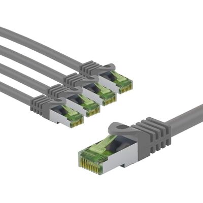 goobay 66112 CAT8.1 kabel sieciowy w zestawie 5 szt. / kabel krosowy ekranowany S/FTP/CU Ethernet, PiMF, LSZH, OFC/Cat 8.1 kabel z 40 Gbits/szary / 5 x 2 m goobay 66112 CAT8.1 kabel sieciowy w zestawie 5 szt. / kabel krosowy ekranowany S/FTP/CU Ethernet, PiMF, LSZH, OFC/Cat 8.1 kabel z 40 Gbits/szary / 5 x 2 m