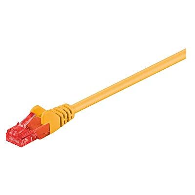 goobay 68433 CAT 6 kabel krosowy, U/UTP, żółty, CCA mieszanka miedzi goobay 68433 CAT 6 kabel krosowy, U/UTP, żółty, CCA mieszanka miedzi