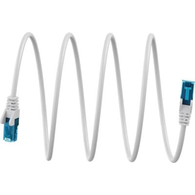 goobay Ultraelastyczny kabel LAN 20 m CAT 6A kabel krosowy U/UTP biały, przewód miedziany, bezhalogenowy płaszcz TPE, wtyczka RJ45, nadaje się do PoE/PoE+, 3µ pozłacane powierzchnie stykowe goobay Ultraelastyczny kabel LAN 20 m CAT 6A kabel krosowy U/UTP biały, przewód miedziany, bezhalogenowy płaszcz TPE, wtyczka RJ45, nadaje się do PoE/PoE+, 3µ pozłacane powierzchnie stykowe