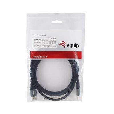 Equip DisplayPort 2.1 kabel premium, 2,0 m, 16 K/60 Hz, 54 Gbps Equip DisplayPort 2.1 kabel premium, 2,0 m, 16 K/60 Hz, 54 Gbps