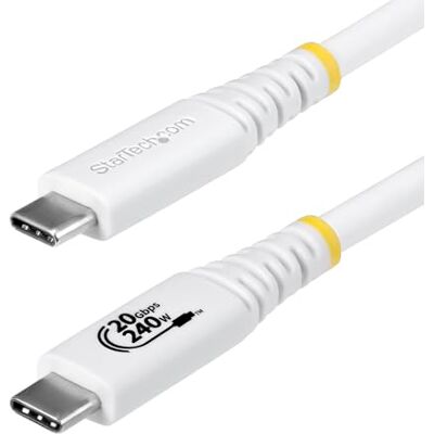 StarTech .com USB4 kabel 2 m 20 Gb/s, z certyfikatem USB-IF, 240 W PD EPR, 4K 120 Hz DP 1.4, TPE Mantel, typ C StarTech .com USB4 kabel 2 m 20 Gb/s, z certyfikatem USB-IF, 240 W PD EPR, 4K 120 Hz DP 1.4, TPE Mantel, typ C