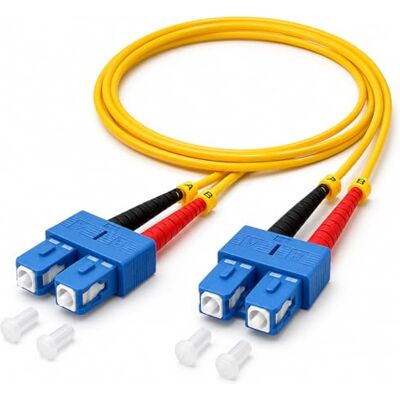 1aTTack.de 1 x kabel światłowodowy OS1/OS2 DX DUPLEX SC/UPC SC/UPC SM MONOMODALNY 9/125 µm żółty 1aTTack.de 1 x kabel światłowodowy OS1/OS2 DX DUPLEX SC/UPC SC/UPC SM MONOMODALNY 9/125 µm żółty
