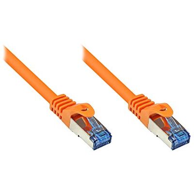 Kabelmeister SO-36014 Cat6A Ethernet 10-Gigabit LAN kabel krosowy, 15 m, przewód miedziany, ochrona zatrzasku RNS, podwójnie ekranowany S/FTP, PiMF, 500 MHz, bezhalogenowy pomarańczowy Kabelmeister SO-36014 Cat6A Ethernet 10-Gigabit LAN kabel krosowy, 15 m, przewód miedziany, ochrona zatrzasku RNS, podwójnie ekranowany S/FTP, PiMF, 500 MHz, bezhalogenowy pomarańczowy