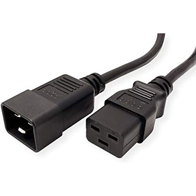 ROLINE Przedłużacz IEC320 C20 złącze/złącze C 19 czarny 2 m ROLINE Przedłużacz IEC320 C20 złącze/złącze C 19 czarny 2 m