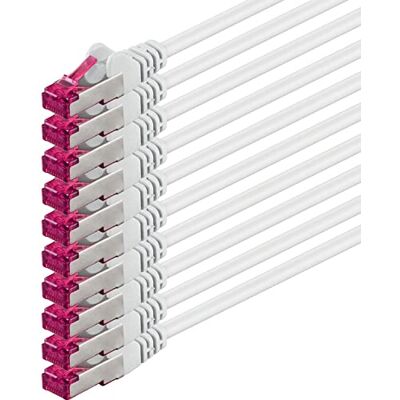 1aTTack.de Kabel sieciowy CAT6a (10 Gb/s) Kabel sieciowy S-FTP 6a (10 Gb/s) Certyfikat GHMT PIMF 500 MHz Cat5 Cat5e Cat6 Cat6a Cat7 do przełączników, routerów, modemów, Internetu 1aTTack.de Kabel sieciowy CAT6a (10 Gb/s) Kabel sieciowy S-FTP 6a (10 Gb/s) Certyfikat GHMT PIMF 500 MHz Cat5 Cat5e Cat6 Cat6a Cat7 do przełączników, routerów, modemów, Internetu