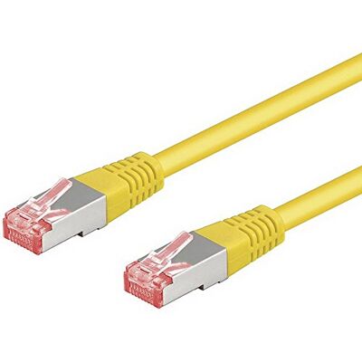 goobay 69304 CAT 6 kabel krosowy, S/FTP (PiMF), żółty, 7,50 m długości, goobay 69304 CAT 6 kabel krosowy, S/FTP (PiMF), żółty, 7,50 m długości,