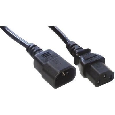 MCL Cable Electric male/żeńskie 3 m kabel zasilający (3 m, czarny) MCL Cable Electric male/żeńskie 3 m kabel zasilający (3 m, czarny)