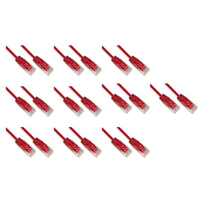 LINK LK6U005RS10 kabel sieciowy kategorii 6 nieekranowany utp czerwony halogenfree mt 0,5 slim 10 sztuk LINK LK6U005RS10 kabel sieciowy kategorii 6 nieekranowany utp czerwony halogenfree mt 0,5 slim 10 sztuk