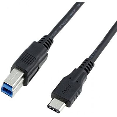System-S USB 3.1 typ C do USB 3.0 typ B kabel do drukarki 100 cm System-S USB 3.1 typ C do USB 3.0 typ B kabel do drukarki 100 cm