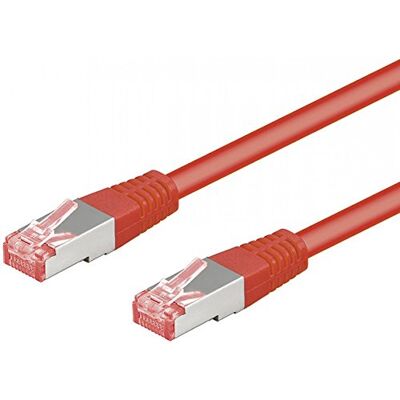 goobay 69283 CAT 6 kabel krosowy, S/FTP (PiMF), czerwony LSZH bezhalogenowy, miedź goobay 69283 CAT 6 kabel krosowy, S/FTP (PiMF), czerwony LSZH bezhalogenowy, miedź