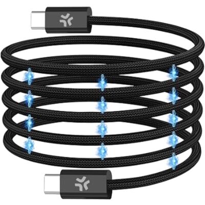 Celly Magnetyczny kabel do ładowania i synchronizacji USB-C na USB-C 2 m Celly Magnetyczny kabel do ładowania i synchronizacji USB-C na USB-C 2 m