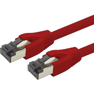 1aTTack.de 15 m Cat 8 kabel sieciowy CAT8 kabel czerwony 1 sztuka Cat.8 Lan 2000 Mhz 40 Gbit s 40GBase-T Poe+ kabel krosowy kabel Ethernet LSZH 1 x 15 metrów czerwony 1aTTack.de 15 m Cat 8 kabel sieciowy CAT8 kabel czerwony 1 sztuka Cat.8 Lan 2000 Mhz 40 Gbit s 40GBase-T Poe+ kabel krosowy kabel Ethernet LSZH 1 x 15 metrów czerwony