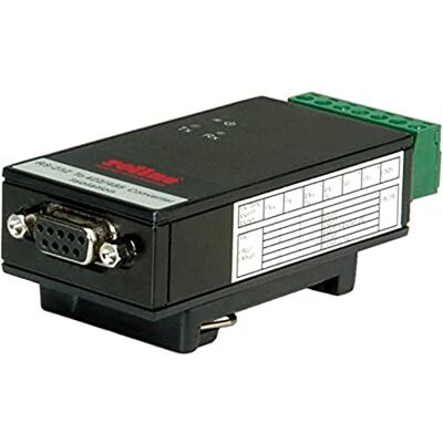 ROLINE 12021008 RS232 zgodnie z RS422/485 konwerter do szyny montażowej DIN, Selfpowered czarny ROLINE 12021008 RS232 zgodnie z RS422/485 konwerter do szyny montażowej DIN, Selfpowered czarny