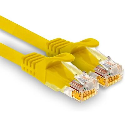 1aTTack.de Kabel sieciowy Cat7 o długości 25 m (1 sztuka żółty) 1aTTack.de Kabel sieciowy Cat7 o długości 25 m (1 sztuka żółty)