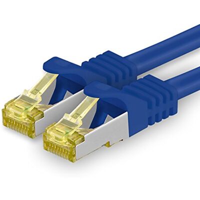 1aTTack.de Cat.7 kabel sieciowy 10 m niebieski 1 sztuka Cat7 kabel sieciowy LAN kabel surowy 10 Gb s SFTP PIMF LSZH zestaw kabel krosowy z wtyczką Rj 45 Cat.6a 1aTTack.de Cat.7 kabel sieciowy 10 m niebieski 1 sztuka Cat7 kabel sieciowy LAN kabel surowy 10 Gb s SFTP PIMF LSZH zestaw kabel krosowy z wtyczką Rj 45 Cat.6a
