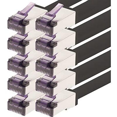 1aTTack.de 2 m CAT6a Superflex- Ethernet Gigabit LAN kabel sieciowy RJ45 CAT6 A kabel krosowy 10000 Mbit s SFTP PIMF 500 MHz kompatybilny z CAT6 CAT5 czarny 10 sztuk 1aTTack.de 2 m CAT6a Superflex- Ethernet Gigabit LAN kabel sieciowy RJ45 CAT6 A kabel krosowy 10000 Mbit s SFTP PIMF 500 MHz kompatybilny z CAT6 CAT5 czarny 10 sztuk
