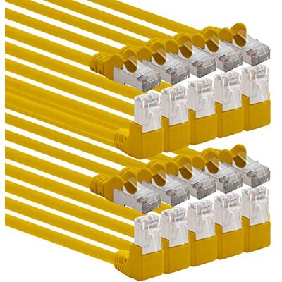 1aTTack.de 366182 Kabel sieciowy Cat.6 kąt 90 stopni 2m żółty 10 sztuk Kabel krosowy Cat6 (SFTP PIMF) 1000Mbit/s Złącze Rj 45-10 x 2m metrów żółty 1aTTack.de 366182 Kabel sieciowy Cat.6 kąt 90 stopni 2m żółty 10 sztuk Kabel krosowy Cat6 (SFTP PIMF) 1000Mbit/s Złącze Rj 45-10 x 2m metrów żółty