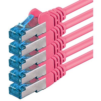 1aTTack.de 1aTTack 2 m Cat6 Cat6a Lan RJ45 8P8C 10Gbps magenta Kabel sieciowy Ethernet 5 sztuk 1aTTack.de 1aTTack 2 m Cat6 Cat6a Lan RJ45 8P8C 10Gbps magenta Kabel sieciowy Ethernet 5 sztuk