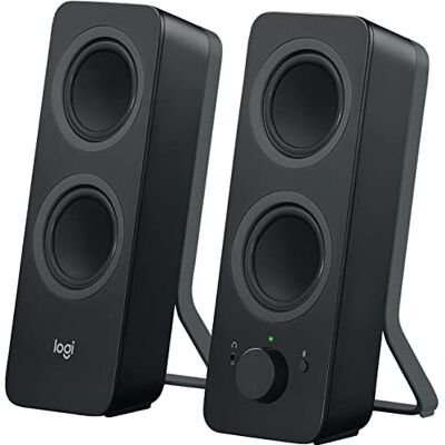 Logitech Z207 System głośników Bluetooth do komputera, dźwięk stereo, moc 10 W, wejście audio 3,5 mm, wiele urządzeń, gniazdo słuchawkowe UE/FR, komputer/TV/smartfon/tablet Czarny Logitech Z207 System głośników Bluetooth do komputera, dźwięk stereo, moc 10 W, wejście audio 3,5 mm, wiele urządzeń, gniazdo słuchawkowe UE/FR, komputer/TV/smartfon/tablet Czarny