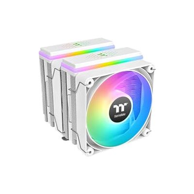 Thermaltake ASTRIA 600 ARGB CPU chłodnica powietrza – Dual Tower z 2 x 120 mm PWM, 6 x 6 mm Direct Contact Heatpipes, 265 W TDP, cichy 26,8 dBA, 5 V ARGB Sync, Intel LGA1851/1700, AMD AM5/AM4 Thermaltake ASTRIA 600 ARGB CPU chłodnica powietrza – Dual Tower z 2 x 120 mm PWM, 6 x 6 mm Direct Contact Heatpipes, 265 W TDP, cichy 26,8 dBA, 5 V ARGB Sync, Intel LGA1851/1700, AMD AM5/AM4