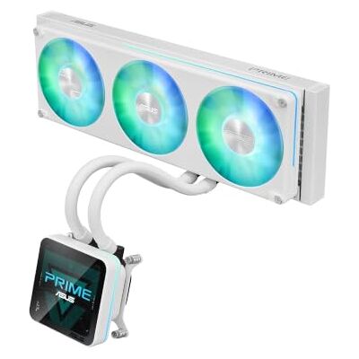 Asus Prime LC II 360 ARGB LCD, radiator, biały, wentylator ARGB Wyświetlacz IPS 3,95", 40 cm pompy szybkości, kompatybilny z płytami głównymi Intel 1851, 1700 i AMD AM5, AM4 Asus Prime LC II 360 ARGB LCD, radiator, biały, wentylator ARGB Wyświetlacz IPS 3,95", 40 cm pompy szybkości, kompatybilny z płytami głównymi Intel 1851, 1700 i AMD AM5, AM4