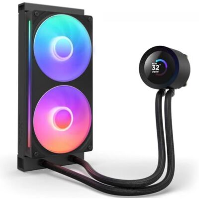 NZXT Kraken Plus 240 RGB Chłodzenie cieczą procesora AIO Chłodnica 240 mm Wentylator F240 RGB Core Single Frame Konfigurowalny kwadratowy wyświetlacz LCD 1,54" AMD® Intel® czarny NZXT Kraken Plus 240 RGB Chłodzenie cieczą procesora AIO Chłodnica 240 mm Wentylator F240 RGB Core Single Frame Konfigurowalny kwadratowy wyświetlacz LCD 1,54" AMD® Intel® czarny