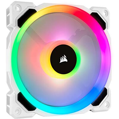 Corsair Wentylator do intensywnego obiegu powietrza LL120 RGB LED 120 mm PWM Biały Corsair Wentylator do intensywnego obiegu powietrza LL120 RGB LED 120 mm PWM Biały