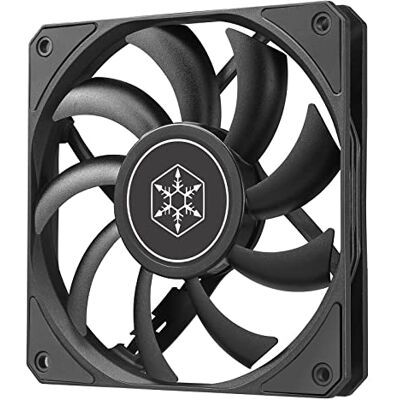 Silverstone Technology Air Slimmer 120 Enhanced Performance Slim Fan 120 mm z pełnozakresowym PWM, (SST-AS120B), czarny Silverstone Technology Air Slimmer 120 Enhanced Performance Slim Fan 120 mm z pełnozakresowym PWM, (SST-AS120B), czarny