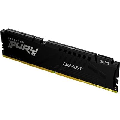 Kingston FURY Beast Czarny DDR5 128 GB (4x32GB) 5600MT/s CL40 DIMM Pamięć dla komputerów stacjonarnych Zestaw 4 Intel XMP KF556C40BBK4-128 Kingston FURY Beast Czarny DDR5 128 GB (4x32GB) 5600MT/s CL40 DIMM Pamięć dla komputerów stacjonarnych Zestaw 4 Intel XMP KF556C40BBK4-128