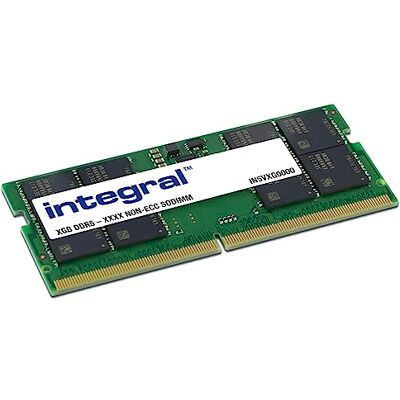 Integral 8 GB pamięci DDR5 RAM 4800MT/s PC5-38400 SODIMM do laptopa/notebooka Integral 8 GB pamięci DDR5 RAM 4800MT/s PC5-38400 SODIMM do laptopa/notebooka
