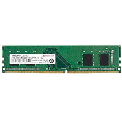 Transcend JetRam JM3200HLG-8G moduł pamięci 8 GB 1 x 8 GB DDR4 3200 MHz Transcend JetRam JM3200HLG-8G moduł pamięci 8 GB 1 x 8 GB DDR4 3200 MHz