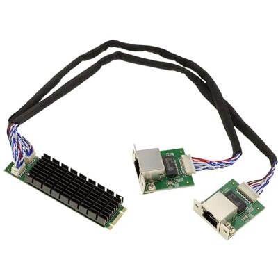 KALEA-INFORMATIQUE Karta kontrolera sieciowego M2 PCIe M Key 2.5 Dual Gigabit RJ45 LAN ETHERNET 10 100 1000 1G 2.5G z chipsetem Intel I226 KALEA-INFORMATIQUE Karta kontrolera sieciowego M2 PCIe M Key 2.5 Dual Gigabit RJ45 LAN ETHERNET 10 100 1000 1G 2.5G z chipsetem Intel I226