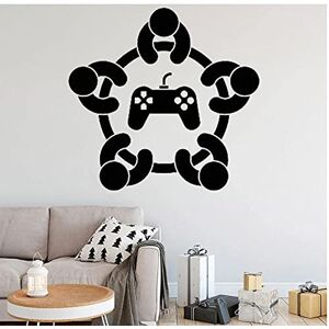 cbvdalodfej Naklejki ścienne do gier Kontroler gier Play Room Kalkomanie Gra Wymienny Home Decor Art Mural Joystick   57x59cm