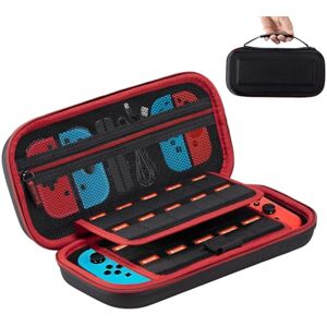 1 Carehabi Etui kompatybilne z Nintendo Switch i New Switch OLED, twarde etui OLED, z miejscem do przechowywania kaset z 9 przełącznikami, czarne, czarny, organizer kieszonkowy 1 Carehabi Etui kompatybilne z Nintendo Switch i New Switch OLED, twarde etui OLED, z miejscem do przechowywania kaset z 9 przełącznikami, czarne, czarny, organizer kieszonkowy