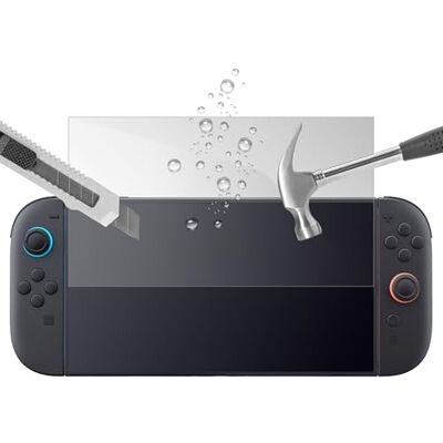 SUBSONIC Osłona ekranu Nintendo Switch 2 ze szkła hartowanego Wyjątkowo odporna na uderzenia i zarysowania Osłona ekranu HD 0,33 mm Ultra przezroczysta, twardość 9H do wyświetlacza Switch 2 SUBSONIC Osłona ekranu Nintendo Switch 2 ze szkła hartowanego Wyjątkowo odporna na uderzenia i zarysowania Osłona ekranu HD 0,33 mm Ultra przezroczysta, twardość 9H do wyświetlacza Switch 2