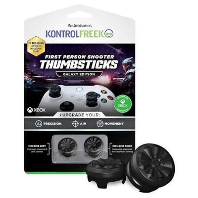 KontrolFreek FPS Freek Galaxy Black do kontrolera Xbox One i Xbox Series X, 2 wydajne kciuki, 1 wysoki stan, 1 średni stan, czarny (edycja limitowana) KontrolFreek FPS Freek Galaxy Black do kontrolera Xbox One i Xbox Series X, 2 wydajne kciuki, 1 wysoki stan, 1 średni stan, czarny (edycja limitowana)