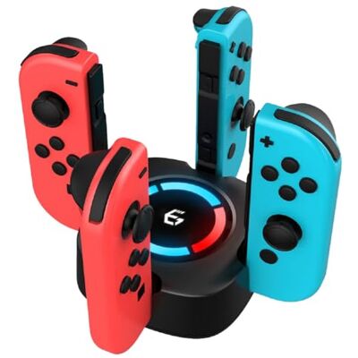 EgoGear SCH25 stacja ładująca premium czarna do Nintendo Switch, Switch OLED Joy-Con-Controller EgoGear SCH25 stacja ładująca premium czarna do Nintendo Switch, Switch OLED Joy-Con-Controller
