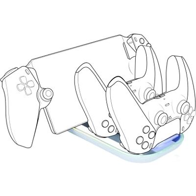 Nacon Podwójna obsługa kontrolerów PS5 i PlayStation Portal z kontrolką RGB Nacon Podwójna obsługa kontrolerów PS5 i PlayStation Portal z kontrolką RGB