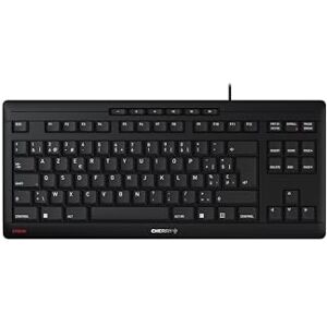 CHERRY STREAM KEYBOARD TKL, Klawiatura Przewodowa Bez Klawiatury Numerycznej, Układ Belgijski (AZERTY), Ciche Klawisze, Wyjątkowe Wrażenia z Pisania, Czarny CHERRY STREAM KEYBOARD TKL, Klawiatura Przewodowa Bez Klawiatury Numerycznej, Układ Belgijski (AZERTY), Ciche Klawisze, Wyjątkowe Wrażenia z Pisania, Czarny