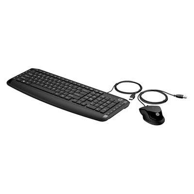 HP Pavilion Kombi klawiatura i mysz 200 (QWERTZ, przewodowa, 1600 DPI, złącze USB) czarna HP Pavilion Kombi klawiatura i mysz 200 (QWERTZ, przewodowa, 1600 DPI, złącze USB) czarna