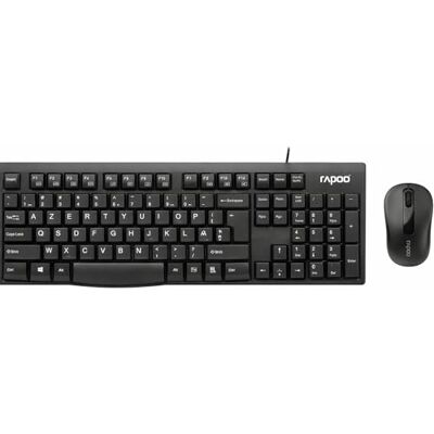 Rapoo X1800S bezprzewodowa mysz do klawiatury, zestaw biurkowy 1000 DPI, czujnik 12 miesięcy, czas pracy baterii, ergonomiczny, dla osób lewo- i praworęcznych, układ BE, AZERTY PC i Mac czarny Rapoo X1800S bezprzewodowa mysz do klawiatury, zestaw biurkowy 1000 DPI, czujnik 12 miesięcy, czas pracy baterii, ergonomiczny, dla osób lewo- i praworęcznych, układ BE, AZERTY PC i Mac czarny