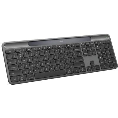 Logitech Signature Slim Solar+ bezprzewodowa klawiatura Zasilanie solarne/światłem, bateria do 10 lat, konfigurowalne klawisze, Bluetooth, QWERTY US INT'L Grafit Logitech Signature Slim Solar+ bezprzewodowa klawiatura Zasilanie solarne/światłem, bateria do 10 lat, konfigurowalne klawisze, Bluetooth, QWERTY US INT'L Grafit