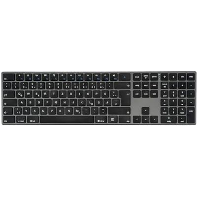 Perixx PERIBOARD-817 bezprzewodowa klawiatura wielofunkcyjna, QWERTZ, aluminiowa obudowa, klawisze nożycowe typu X, kompatybilna z Windows, macOS, Linux Perixx PERIBOARD-817 bezprzewodowa klawiatura wielofunkcyjna, QWERTZ, aluminiowa obudowa, klawisze nożycowe typu X, kompatybilna z Windows, macOS, Linux