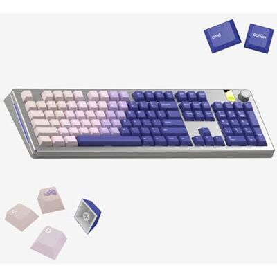 GLORIOUS Purple Haze GPBT Gradient-tangenter, set om 135 PBT-tangenter, MX-kompatibla, ANSI/ISO-layout, för mekaniska tangentbord i 60%-, 65%-, 75%-, TKL- och 100%-storlek, Windows och macOS GLORIOUS Purple Haze GPBT Gradient-tangenter, set om 135 PBT-tangenter, MX-kompatibla, ANSI/ISO-layout, för mekaniska tangentbord i 60%-, 65%-, 75%-, TKL- och 100%-storlek, Windows och macOS