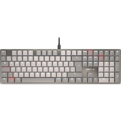 CHERRY KC 500 MX LP, Mechaniczna Klawiatura Niskoprofilowa, Układ Niemiecki (QWERTZ), Przewodowa (USB-A), Podświetlana, Przełączniki MX LP 2.0 IVORY, Szary CHERRY KC 500 MX LP, Mechaniczna Klawiatura Niskoprofilowa, Układ Niemiecki (QWERTZ), Przewodowa (USB-A), Podświetlana, Przełączniki MX LP 2.0 IVORY, Szary