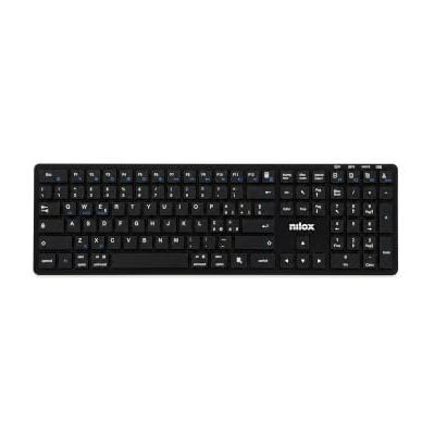 Nilox , Bezprzewodowa klawiatura 110 klawiszy, Bluetooth 5.2 i 2,4 GHz, czarna Nilox , Bezprzewodowa klawiatura 110 klawiszy, Bluetooth 5.2 i 2,4 GHz, czarna