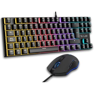 THE G-LAB Klawiatura mechaniczna Combo Mercury EX i QWERTY Gaming Raton z Ñ THE G-LAB Klawiatura mechaniczna Combo Mercury EX i QWERTY Gaming Raton z Ñ