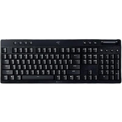 Razer BlackWidow V4 Low-Profile HyperSpeed – bezprzewodowa, płaska mechaniczna klawiatura do gier (HyperSpeed Wireless & BT, wielofunkcyjny pokrętło i 11 przycisków funkcyjnych) Orange Switches Razer BlackWidow V4 Low-Profile HyperSpeed – bezprzewodowa, płaska mechaniczna klawiatura do gier (HyperSpeed Wireless & BT, wielofunkcyjny pokrętło i 11 przycisków funkcyjnych) Orange Switches