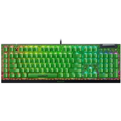 Razer BlackWidow V4 X Minecraft Edition mechaniczna klawiatura do gier Chroma RGB (zielony przełączniki mechaniczne, 6 dedykowanych klawiszy makr, klawisze Doubleshot ABS) US Layout Minecraft Razer BlackWidow V4 X Minecraft Edition mechaniczna klawiatura do gier Chroma RGB (zielony przełączniki mechaniczne, 6 dedykowanych klawiszy makr, klawisze Doubleshot ABS) US Layout Minecraft